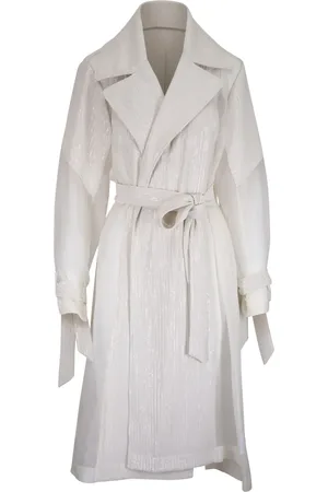 TWP Foreign Affair trenchcoat med skimrande detalj