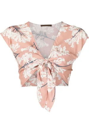 CLUBE BOSSA Gert blommig croptop