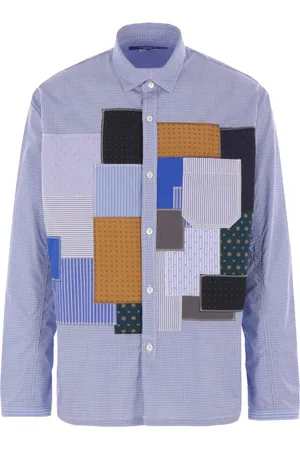 JUNYA WATANABE Poplinskjorta med lappdesign