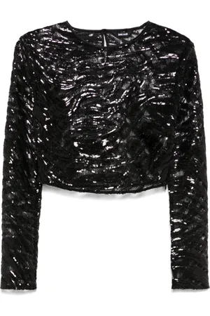 Roberto Cavalli Croptop med paljetter