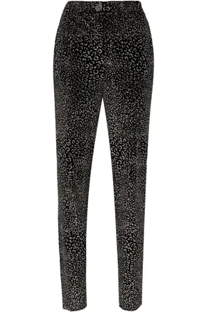 GENNY Animalier sammetsbyxor