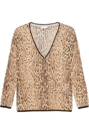 Liu Jo Leopardmönstrad topp i jacquard