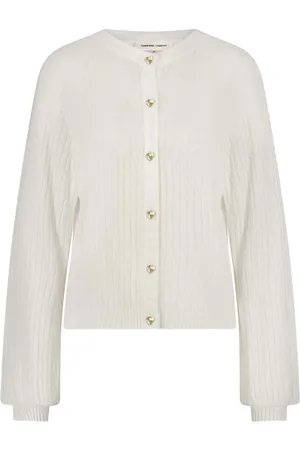 Fabienne Chapot Ribbad cardigan med knäppning