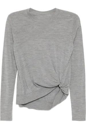 Less Strikket top med drapering