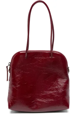 UMA WANG Liten totebag i lackat läder