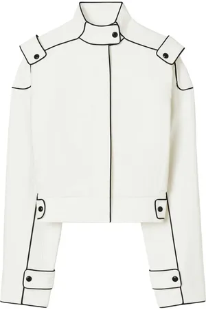 Tory Burch Kort jacka med kontraststygn