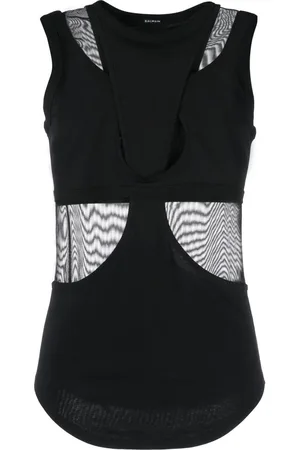 Balmain Linne med logotypplakett