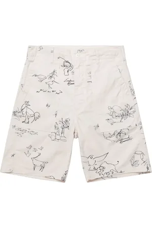 ENGINEERED GARMENTS Shorts med grafiskt tryck