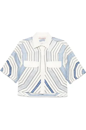 Sandro X Louise Bourgeois randig skjorta