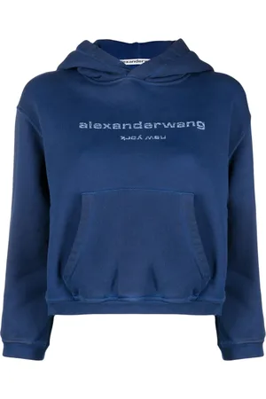 Alexander Wang Hoodie med logotyp