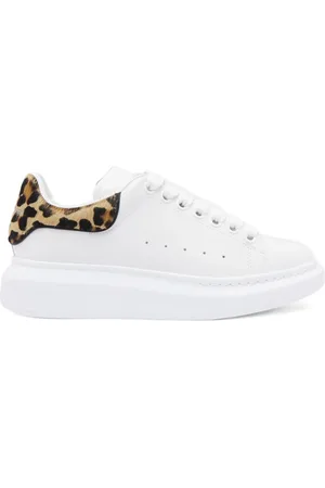 Alexander McQueen Leopardmönstrade sneakers