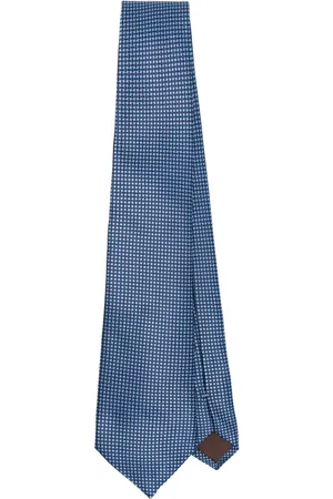 CANALI Mönstrad sidenslips i jacquard