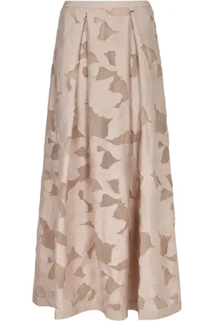 HERNO Blommig maxikjol i jacquard