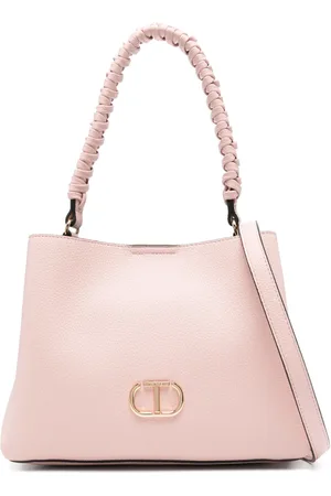 Twin-Set Totebag med flätat handtag