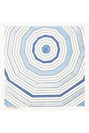 Sandro X Louise Bourgeois sjal med geometriskt tryck