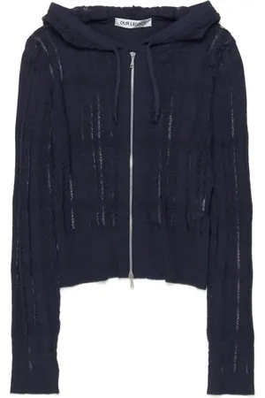 OUR LEGACY Compact stickad hoodie
