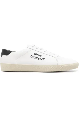 Saint Laurent Låga sneakers med broderad logotyp