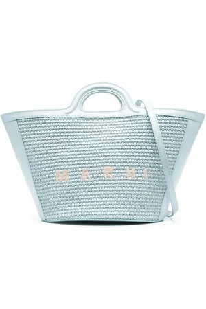 Marni Tropicalia totebag med broderad logotyp