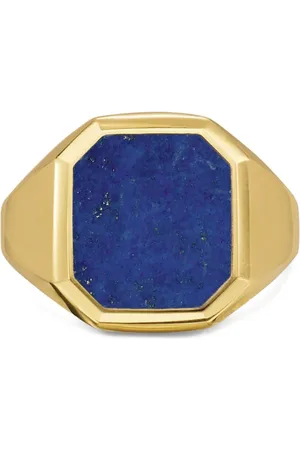 David Yurman Streamline® Signet ring i 18K gult guld med lapis lazuli