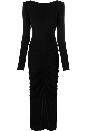Givenchy Långärmad draperad aftonklänning
