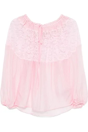 Ermanno Firenze Blus med spetsdetalj