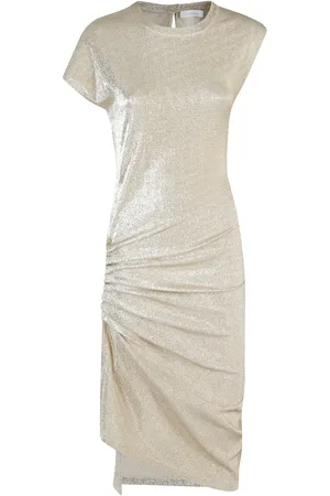 Paco rabanne Midiklänning med draperad detalj