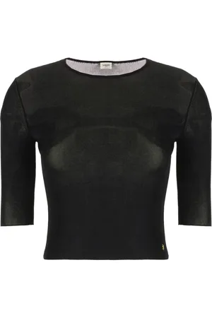Saint Laurent Cassandre stickad topp