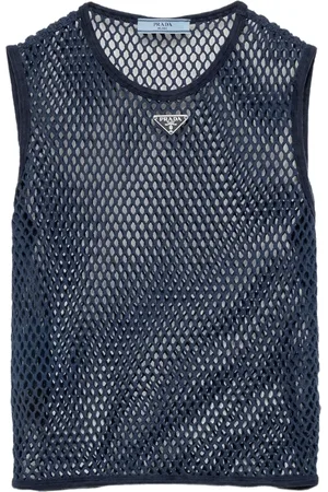 Prada ärmlös topp i mesh