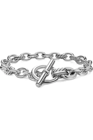 David Yurman DY Mercer® Toggle Chain diamantarmband i sterlingsilver