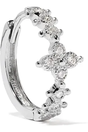 DE JAEGHER Darling Flower örhängen i 18K vitguld