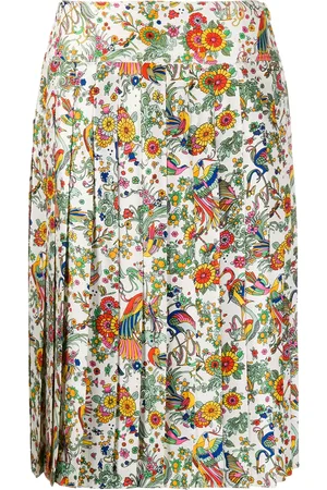 Tory Burch Plisserad blommig kjol