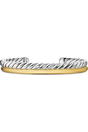 David Yurman DY Mercer® Two Row armband i 18K gult guld och sterlingsilver