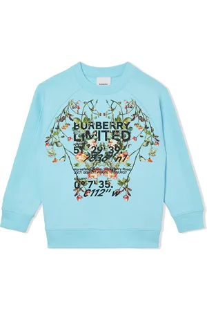 Burberry Montage sweatshirt med rundad hals och tryck