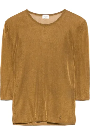 Saint Laurent Cassandre stickad topp