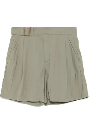Recto Shorts med skrynklad detalj och bälte