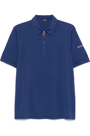 Kiton Pikétröja med broderad logotyp