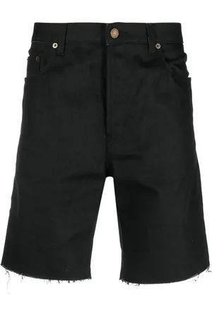 Saint Laurent Shorts med osydd fåll