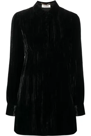 Saint Laurent Långärmad miniklänning