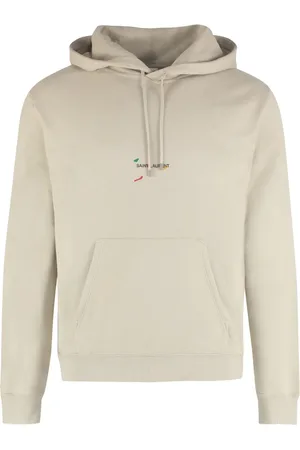 Saint Laurent Hoodie med logotyp