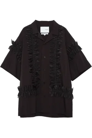 YOSHIO KUBO Fringe Leaf skjorta