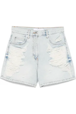 IRO Jeansshorts med slitning