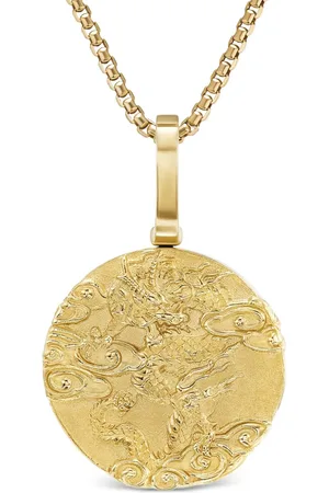 David Yurman Dragon amulett i 18K gult guld (30,9 mm)
