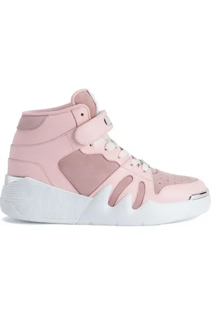 Giuseppe Zanotti Höga sneakers med mockapanel