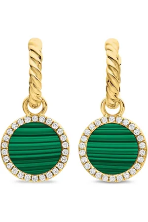 David Yurman Petite DY Elements diamantörhängen i 18K gult guld (22,6 mm)