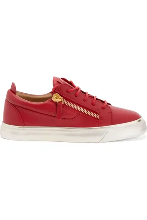 Giuseppe Zanotti Gail lädersneakers med dragkedja