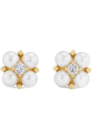 David Yurman Petite Modern Renaissance diamantörhängen i 18K gult guld (7,8 mm)