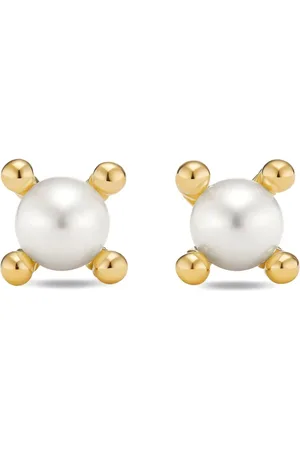 David Yurman Renaiss pärlörhängen i 18K gult guld (5,5 mm)