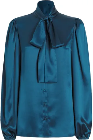 Dolce & Gabbana Blus med knytkrage