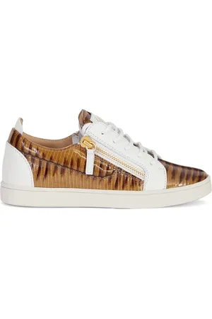Giuseppe Zanotti Gail ormskinnsmönstrade sneakers