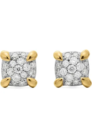 David Yurman Petite Chatelaine diamantörhängen i 18K gult guld (5 mm)